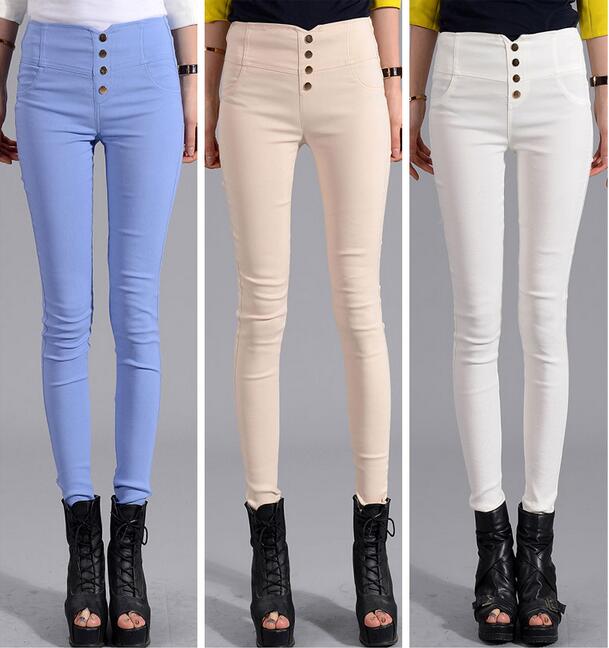 Female-color-stretch-feet-pencil-pants-wholesale