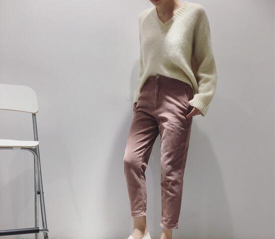 Female-corduroy-harem-igh-waisted-casual-pants-wholesale