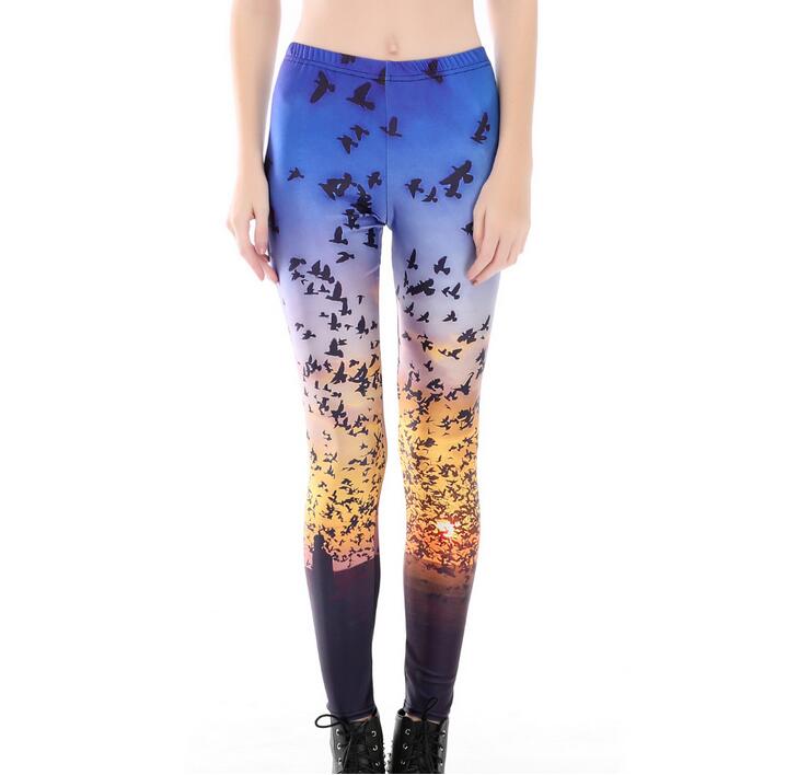 Female-crow-sunset-printed-pants-wholesale