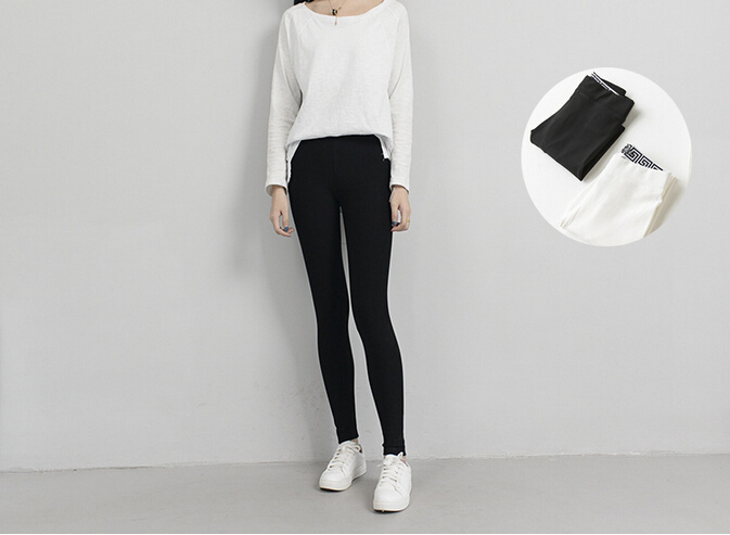 Female-geometrical-loose-tight-round-elastic-solid-color-pant-wholesale