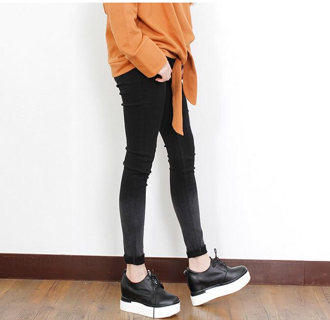 Female-gradient-tight-elastic-foot-trousers-wholesale