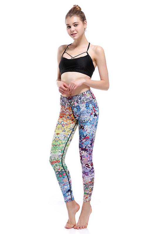 Female-show-thin-cartoon-character-set-nine-points-yoga-pants-wholesale