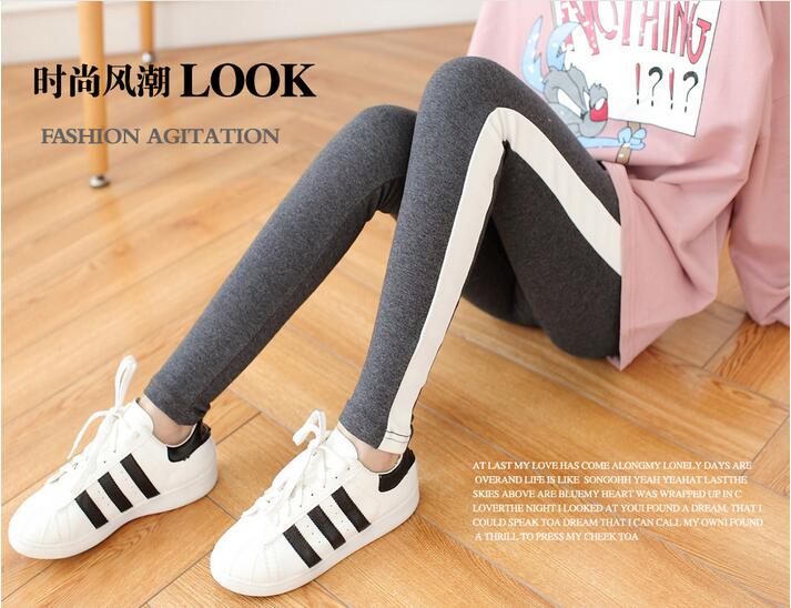 Female-side-white-feet-pants-nine-points-wholesale