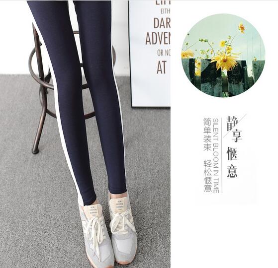 Female-side-white-feet-pants-nine-points-wholesale