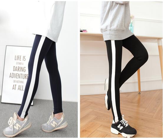 Female-side-white-feet-pants-nine-points-wholesale