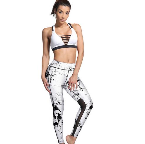 Gauze-stitching-exercise-yoga-nine-point-leggings-wholesale