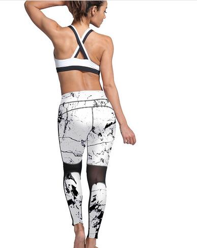 Gauze-stitching-exercise-yoga-nine-point-leggings-wholesale