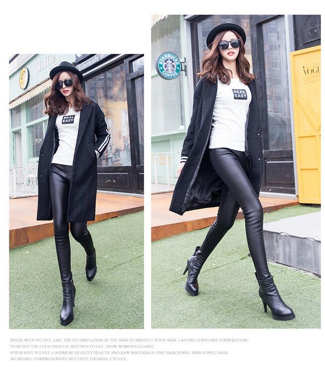 Imitation-leather-female-foot-outside-winter-warm-tight-pants-wholesale