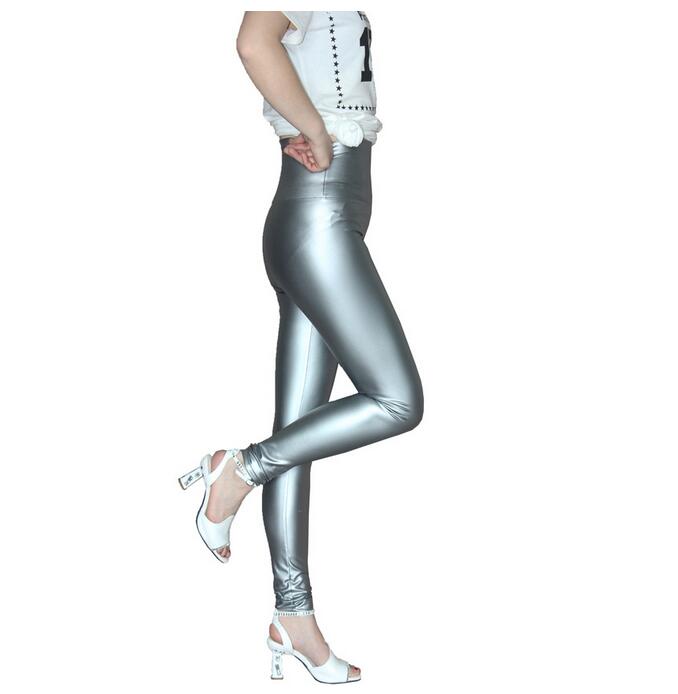 Pearl-color-PU-leather-pencil-series-leather-pants-wholesale