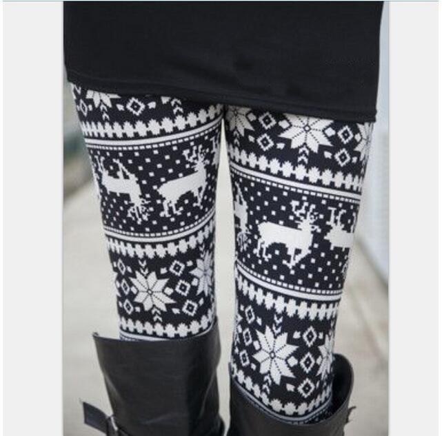 Printed-Christmas-alloween-stretch-tight-leggings