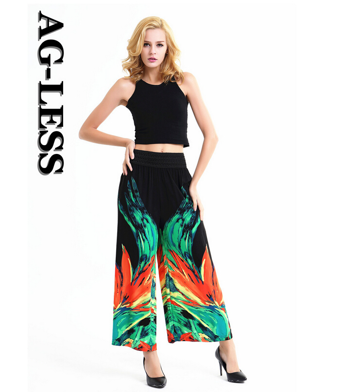 Printed-cotton-national-wind-wide-legged-pants-wholesale