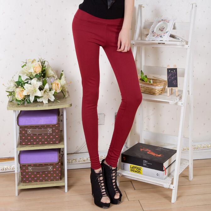 Pure-color-tall-waist-foot-leggings-wholesale