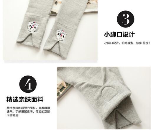 Pure-cotton-split-leather-label-nine-points-pencil-pants-wholesale