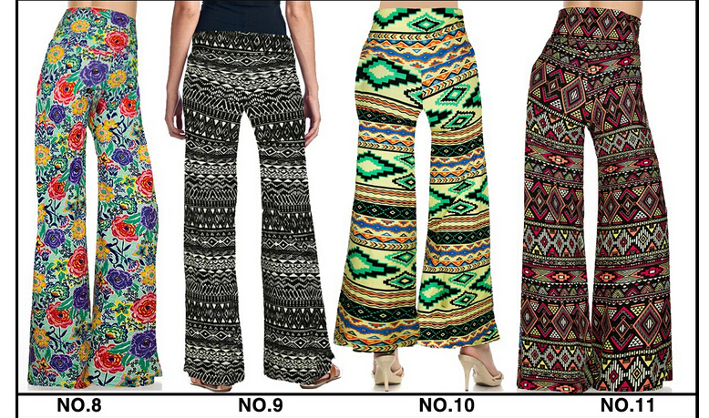 Summer-female-printing-nine-minutes-Straight-leg-pants-wholesale