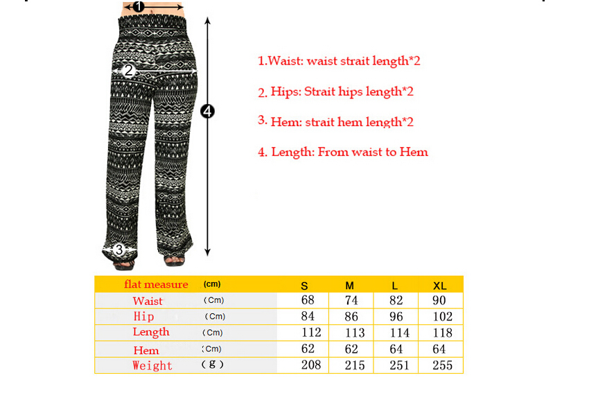 Summer-female-printing-nine-minutes-Straight-leg-pants-wholesale