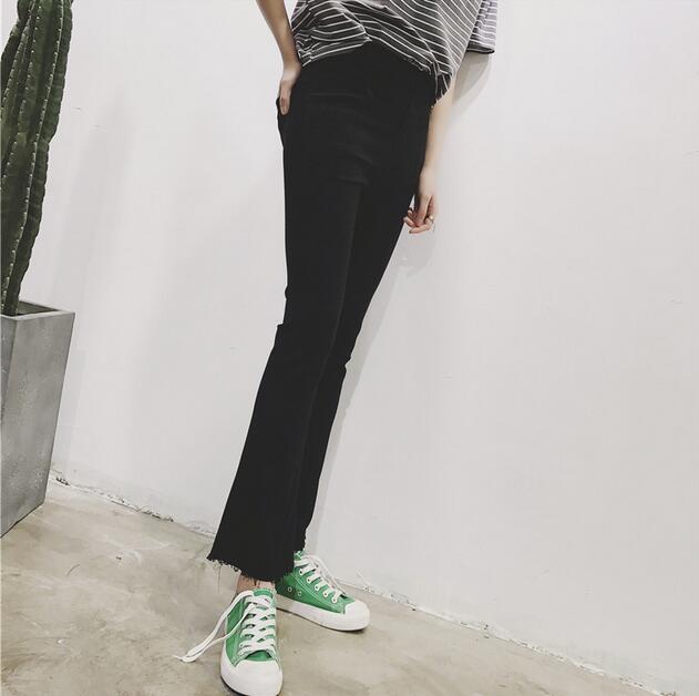 Wide-legged-slacks-female-micro-flared-trousers-wholesale