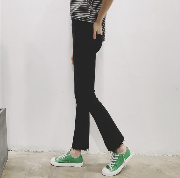 Wide-legged-slacks-female-micro-flared-trousers-wholesale