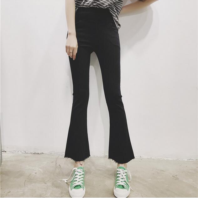 Wide-legged-slacks-female-micro-flared-trousers-wholesale