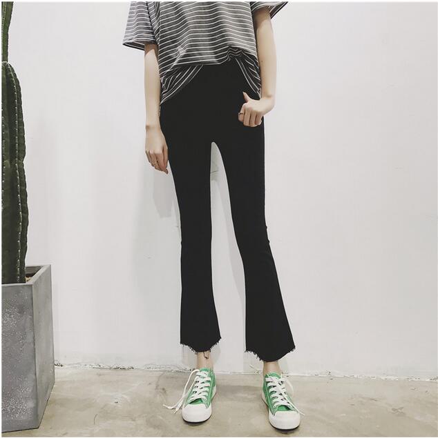 Wide-legged-slacks-female-micro-flared-trousers-wholesale