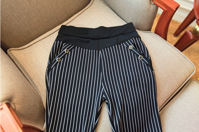 Wool-tall-waist-haroun-pants-grid-slacks-female-trousers-wholesale