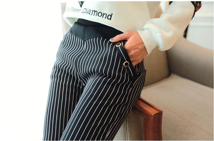 Wool-tall-waist-haroun-pants-grid-slacks-female-trousers-wholesale