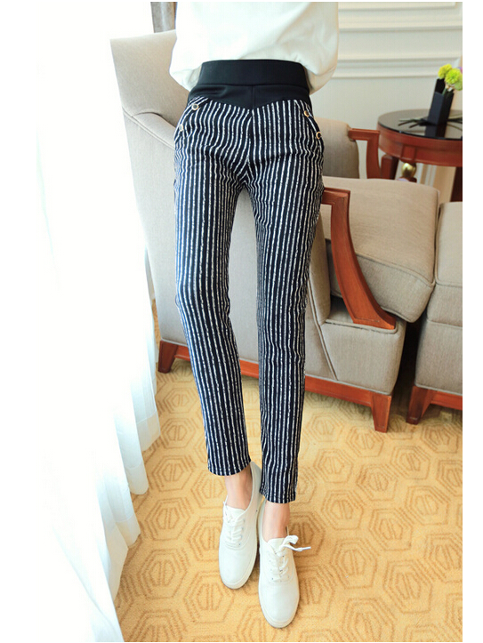 Wool-tall-waist-haroun-pants-grid-slacks-female-trousers-wholesale