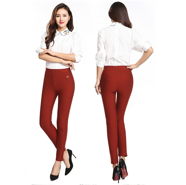 igh-elastic-foot-trousers-female-fashion-leisure-pencil-pants-wholesale