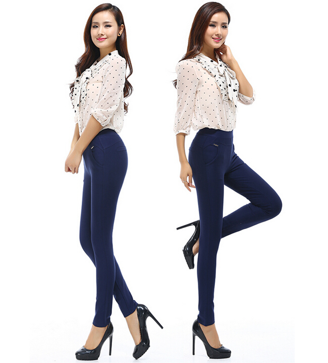 igh-elastic-foot-trousers-female-fashion-leisure-pencil-pants-wholesale