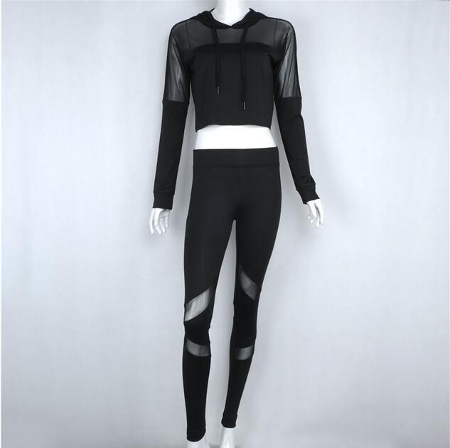 ooded-perspective-gauze-splicing-sexy-sport-suit-wholesale