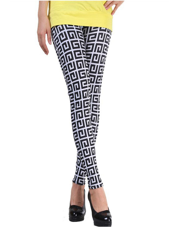 Black-and-white-back-type-stretch-leggings-wholesale
