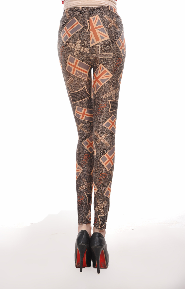 Cross-meter-word-printed-tights-leggings