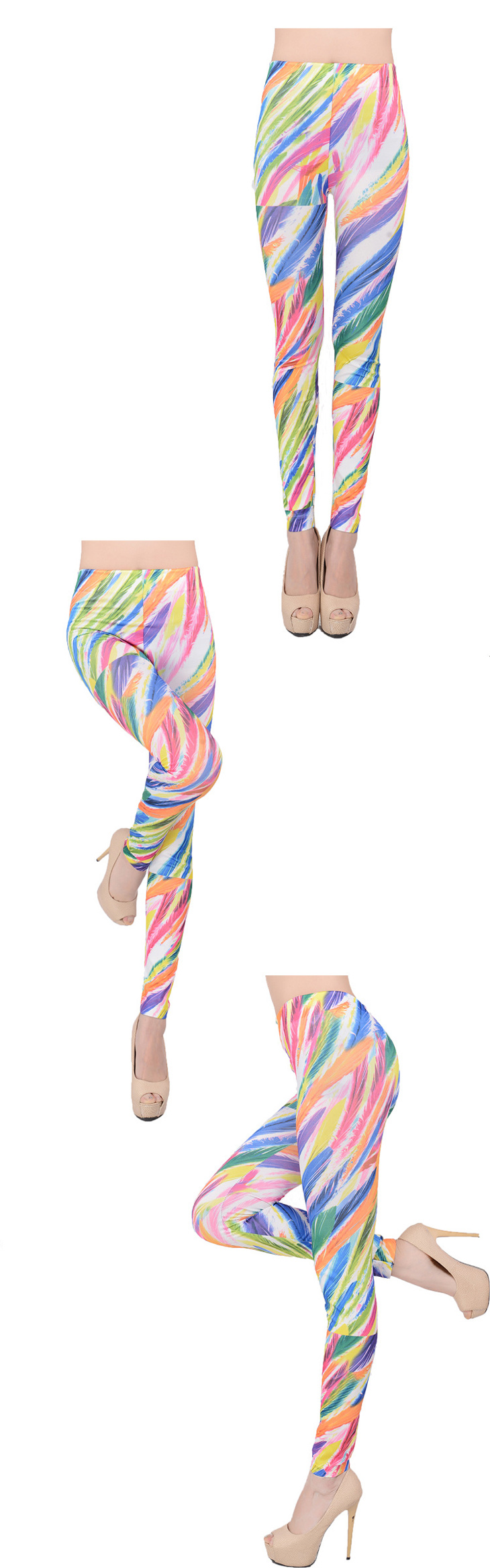 Feather-Printed-Leggings