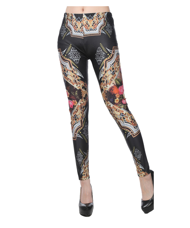 Peony-print-sexy-leggings-womens-leggings