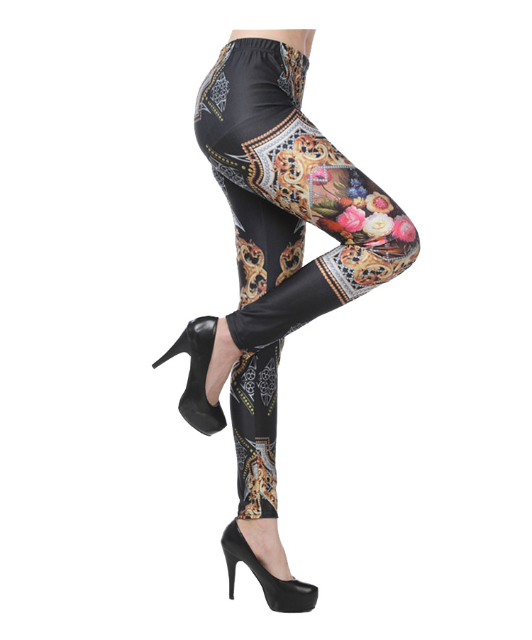 Peony-print-sexy-leggings-womens-leggings