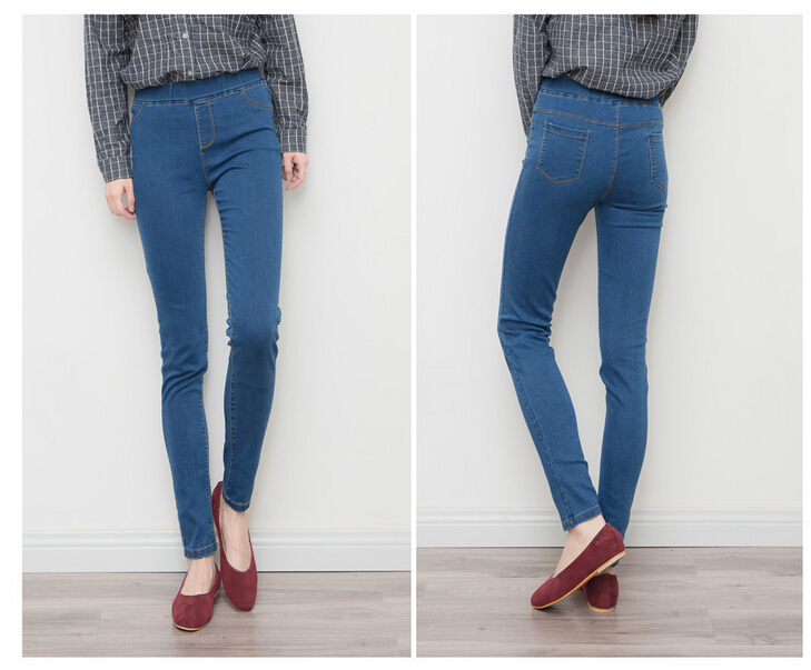 Simple-imitation-jeans-nine-points-pencil-women-pants-wholesale