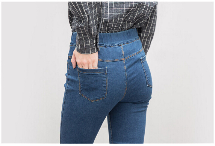Simple-imitation-jeans-nine-points-pencil-women-pants-wholesale