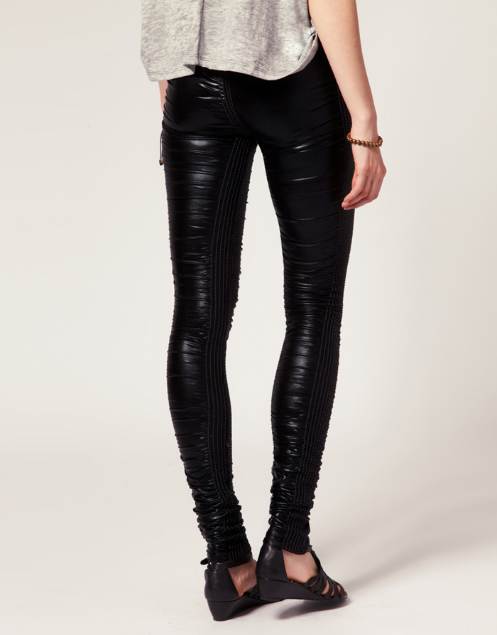 Simulation-leather-leggings