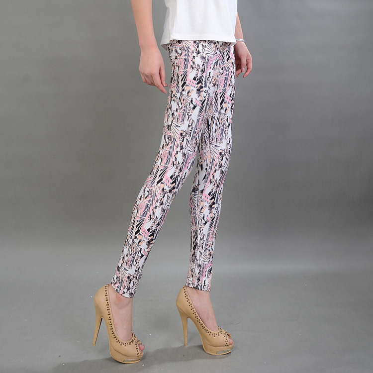 Wholesale-high-elastic-sanding-printing-graffiti-hue-leggings