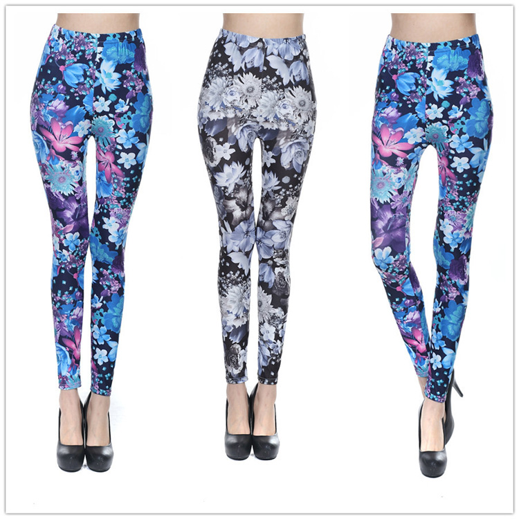 Wholesale-women-floral-leggings