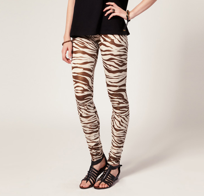 Zebra-Leather-Leggings