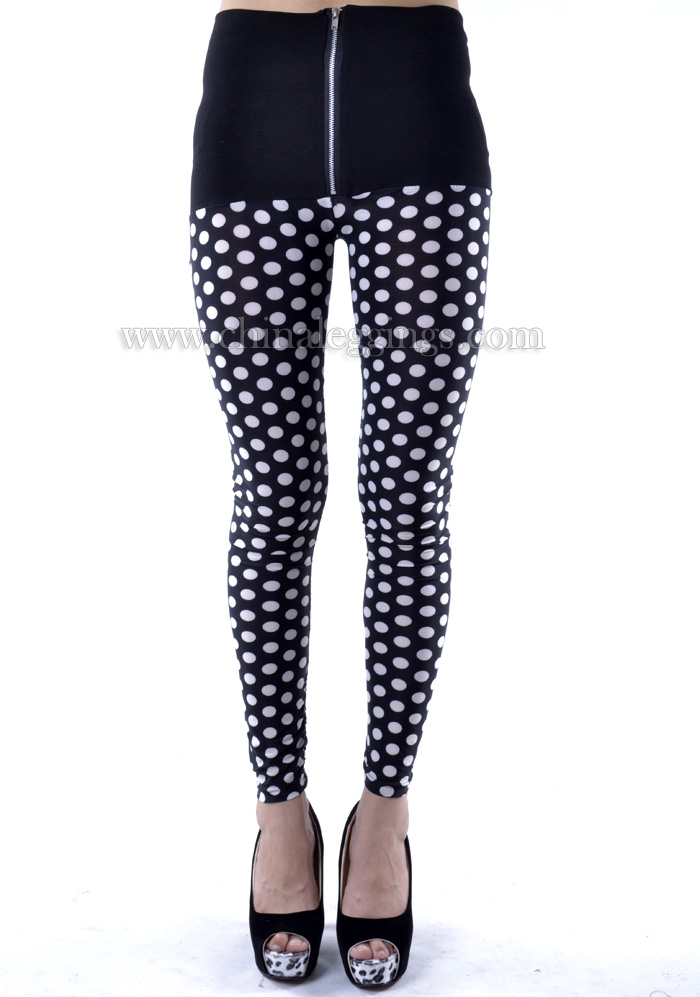 high-waist-Dot-woman-Leggings